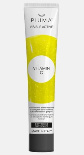 Piuma Visible Active Vitamin C Oδοντόκρεμα με Βιταμίνη C για Ούλα που Ματώνουν - Μέντα 75ml