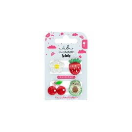 Invisibobble Clipstar Kids Frutti Fun Παιδικά Κλιπ 4 Τεμάχια