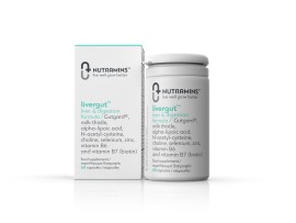 Nutramins Livergut Συμπλήρωμα Διατροφής για τη Φυσιολογική Λειτουργία του Ήπατος & της Πέψης 60 Κάψουλες