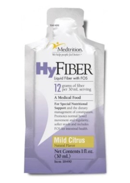 Medtrition Hyfiber Liquid Mild Citrus Υγρό Σκεύασμα Διαλυτών Φυτικών Ινών Κατά της Δυσκοιλιότητας, Εσπεριδοειδή 30ml