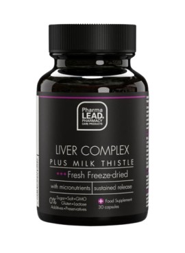 PharmaLead Black Range Liver Complex Plus Milk Thistle Συμπλήρωμα Διατροφής για τη Φυσιολογική Ηπατική Λειτουργία 30 Κάψουλες