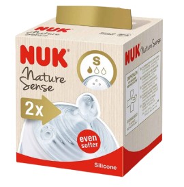 Nuk Nature Sense Θηλή Σιλικόνης Μέγεθος:S Small 2 Τεμάχια [10.709.304]