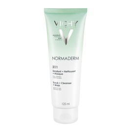 Vichy Normaderm 3 σε 1 Cleanser Απολέπιση - Καθαρισμός - Μάσκα 125ml