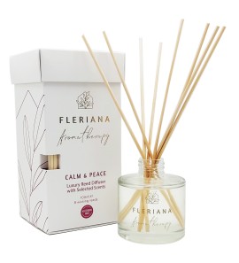 Power Health Fleriana Aromatherapy Calm & Peace Luxury Reed Diffuser Αρωματικό Χώρου με 8 Sticks Διάχυσης 100ml