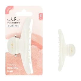 Invisibobble Clipstar Clawdia Tortoise Κλάμερ Μαλλιών Λευκό 1 Τεμάχιο