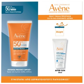 Avène PROMO Eau Thermale Intense Protect SPF50+ Αντηλιακό Γαλάκτωμα για Πρόσωπο - Σώμα για Όλη την Οικογένεια 150ml & ΔΩΡΟ After Sun για Μετά τον Ήλιο 50ml
