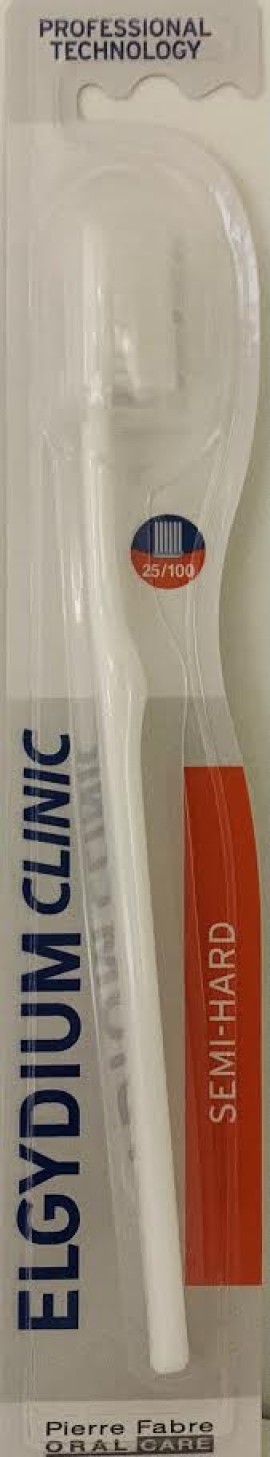 Elgydium Clinic 25/100 Οδοντόβουρτσα Μέτρια προς Σκληρή 1 Τεμάχιο