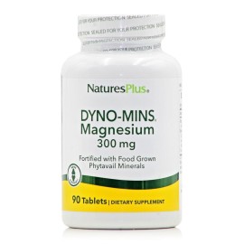 Natures Plus Dyno Mins Magnesium 300mg για την Στήριξη των Οστών & των Δοντιών 90 Ταμπλέτες