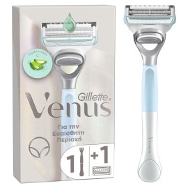 Gillette Venus Fig για την Ευαίσθητη Περιοχή, Γυναικεία Ξυριστική Μηχανή 1 Ξυριστική Μηχανή & 1 Ανταλλακτικό
