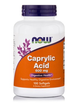 Now Foods Caprylic Acid 600mg 100 Κάψουλες