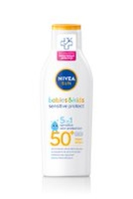 Nivea Sun Babies & Kids Sensitive Protect Lotion SPF50+ Βρεφικό - Παιδικό Αντηλιακό Γαλάκτωμα Προσώπου - Σώματος για Ευαίσθητες Επιδερμίδες 200ml