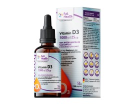 Full Health Vitamin D3 1000iu/25mcg Drops για το Ανοσοποιητικό Σύστημα σε Υγρή Μορφή 50ml