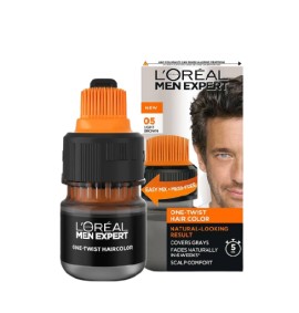 L΄Oreal One Twist Men Expert No5 Light Brown Ανδρική Βαφή Μαλλιών με Ειδικό Χτενάκι για Εύκολη Εφαρμογή Καστανό Ανοιχτό 50ml
