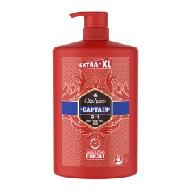 Old Spice Captain 3in1 Ανδρικό Αφρόλουτρο & Σαμπουάν 1000ml με Αντλία