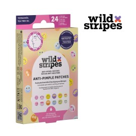 Wild Stripes Anti Pimple Patches Smile Stop Tea Tree Oil Υδροκολλοειδή Επιθέματα για τα Σπυράκια 24 Τεμάχια