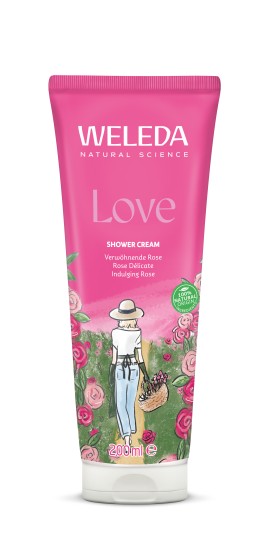 Weleda Aroma Shower Love Κρεμοντούς με Άρωμα Τριανταφυλλιά 200ml