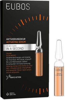 Eubos In A Second Caviar Glow Boost Φόρμουλα Υψηλής Αποτελεσματικότητας Κατά του Κουρασμένου & Ταλαιπωρημένου Δέρματος 7x2ml