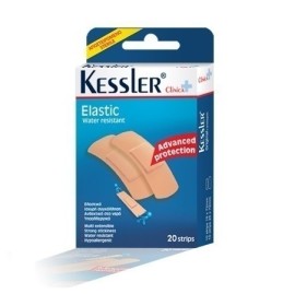 Kessler Clinica Elastic Αυτοκόλλητα Επιθέματα 20 Τεμάχια [2 Διαφορετικά Μεγέθη]