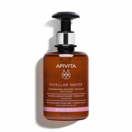 Apivita Micellar Water Νερό Καθαρισμού για Πρόσωπο & Μάτια Τριαντάφυλλο - Μέλι 300ml
