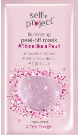 Selfie Project Shine Like a Pearl Peel off Mask Μάσκα Προσώπου για Λάμψη με Glitter 12ml