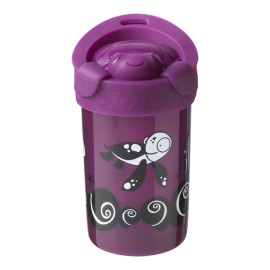Tommee - Tippee Explora No Knock Cup Lid Purple (NE SE SA) Κύπελλο που δεν Πέφτει με Καπάκι Μωβ για 12m+ 300ml