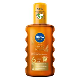 Nivea Sun Carotene Oil Spray Golden & Lasting Tan SPF6 Αντηλιακό Λάδι Μαυρίσματος 200ml