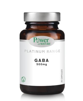 Power of Nature Gaba 500mg Συμπλήρωμα Διατροφής για την Καλή Λειτουργία του Εγκεφάλου 30 Κάψουλες