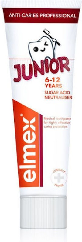 Elmex Junior Caries Professional Παιδική Οδοντόκρεμα για 6-12 Ετών 75ml
