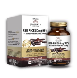 John Noa Liposomal Red Rice 80mg για την Κυκλοφορία του Αίματος & την Καρδιά 30 Κάψουλες