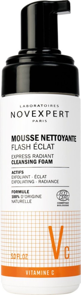 Novexpert Flash Radiance Cleansing Foam Αφρός Καθαρισμού Προσώπου για Λάμψη 150ml