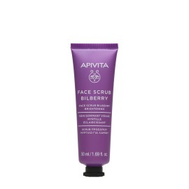 Apivita Face Scrub With Bilberry Κρέμα Απολέπισης για Λάμψη με Μύρτιλλο 50ml