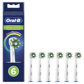Oral B Cross Action Ανταλλακτικές Κεφαλές Ηλεκτρικής Οδοντόβουρτσας 6 Τεμάχια [Προσφορά -22%]