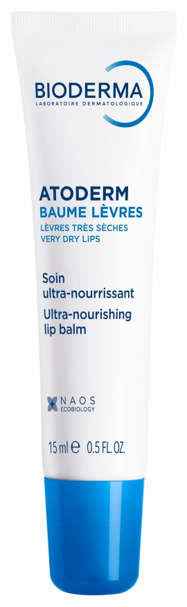 Bioderma Atoderm Baume Lèvres Επανορθωτικό Lip Balm για Πολύ Ξηρά Ευαίσθητα Χείλη 15ml