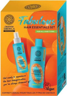 Natura Siberica PROMO Oblepikha Fabulous Hair Essentials Repair 20 in 1 Multi Use Ορός Μαλλιών για Αναδόμηση & Όγκο 200ml - Volume Shampoo Σαμπουάν Αναδόμησης 400ml