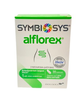 Symbiosys Alflorex Συμπλήρωμα Διατροφής Για Το Ευερέθιστο Έντερο 30 Κάψουλες