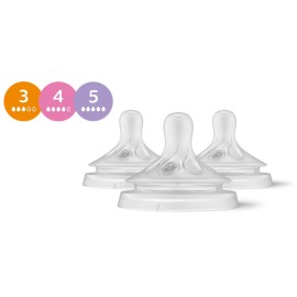 Avent Philips Set Mix Match Natural Response Θηλές Σιλικόνης 3 Ροών 3,4,5 [SCY960/03] 3 Τεμάχια