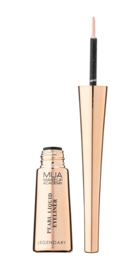 MUA Marble Pearl Liquid Liner Legendary Υγρό Eyeliner Ροδακινί - Σαμπανιζέ με Glitter 3gr