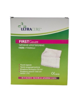 Gold Med Ultra Cure First Gauze Αποστειρωμένες Γάζες 17 ινών/cm² 36x40cm 10 Τεμάχια