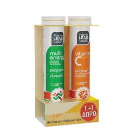 PharmaLead PROMO Multi Energy για Ενέργεια και Τόνωση - Vitamin C 1000mg για Ενίσχυση του Ανοσοποιητικού Συστήματος 2x20 Αναβράζοντα Δισκία