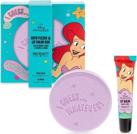 Mad Beauty PROMO Bath Fizzers Ariel Φρουτώδη Άλατα Μπάνιου 100gr & Lip Balm Duo Ενυδατικό Βάλσαμο Χειλιών 10ml