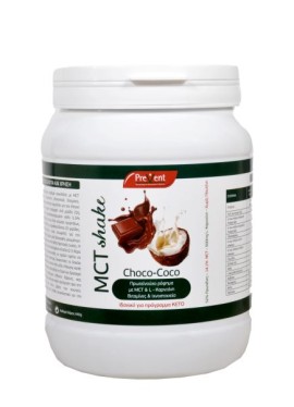PreVent MCT Shake Πρωτεϊνούχο Ρόφημα Choco - Coco Ιδανικό για Πρόγραμμα ΚΕΤΟ 440gr