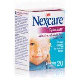 3M Nexcare Opticlude Junior Size Αυτοκόλλητα Παιδικά Οφθαλμικά Επιθέματα Μπεζ Χρωματισμού 20 Τεμάχια