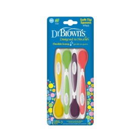 Dr Brown’s 009 Κουταλάκια Ταΐσματος Μαλακά 4 Τεμάχια