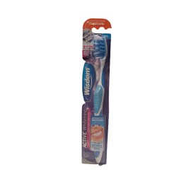 Wisdom Active Whitening Instant Bright Toothbrush Medium Λευκαντική Οδοντόβουρτσα Μέτρια 1 Τεμάχιο