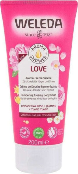 Weleda Aroma Shower Love Κρεμοντούς με Άρωμα Τριανταφυλλιά 200ml