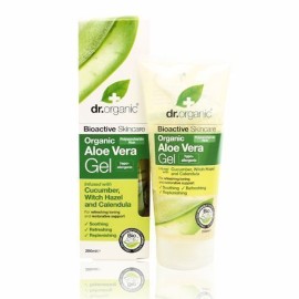 Dr. Organic ALOE VERA GEL WITH CUCUMBER, WITCH HAZEL & CALENDULA 200ml