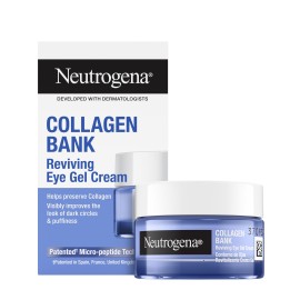 Neutrogena® Collagen Bank Αναζωογονητική Κρέμα Gel Ματιών με Νιασιναμίδη & Πεπτίδια για Μαύρους Κύκλους & Πρήξιμο 15gr