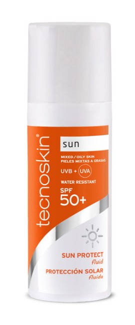 Tecnoskin Sun Protect Fluid SPF50+ Αντηλιακή Κρέμα Προσώπου για Επιδερμίδες με Τάση Ακμής & Λιπαρότητας 50ml