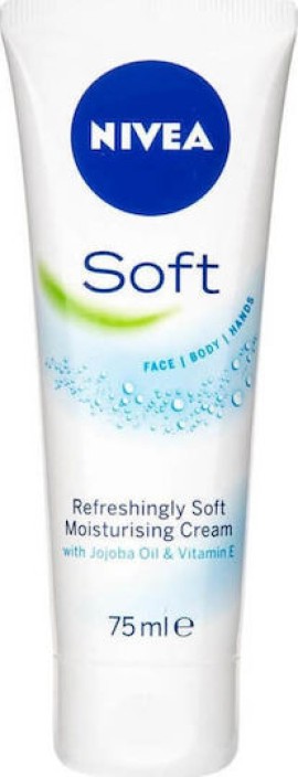 Nivea Soft Intensive Moisturising Cream Ενυδατική Κρέμα για Πρόσωπο, Σώμα & Χέρια 75ml