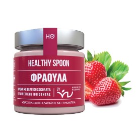 Healthy Spoon Strawberry Cream Γλυκιά Κρέμα Γάλακτος με Γεύση Φράουλα Χωρίς Ζάχαρη & Γλουτένη 200gr